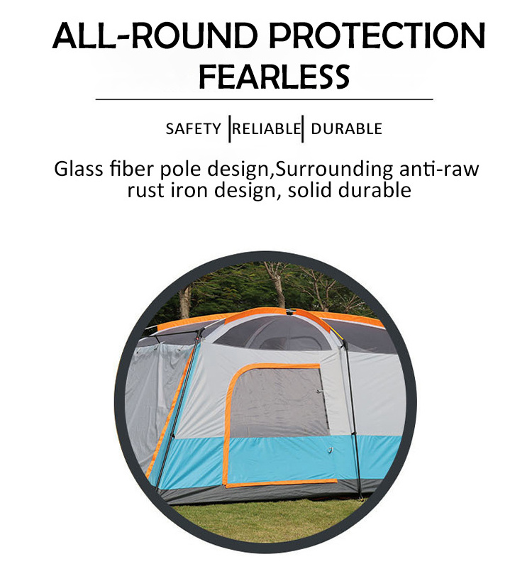 Outdoor Waterproof 8-12 person camping Hiking Beach Folding Automatic Popup Instant Camping Tent