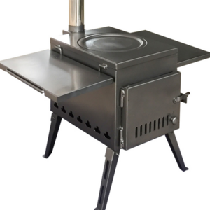 Portable freesatnding steel outdoor camping heating cooking smokeless wood burning stove for tent