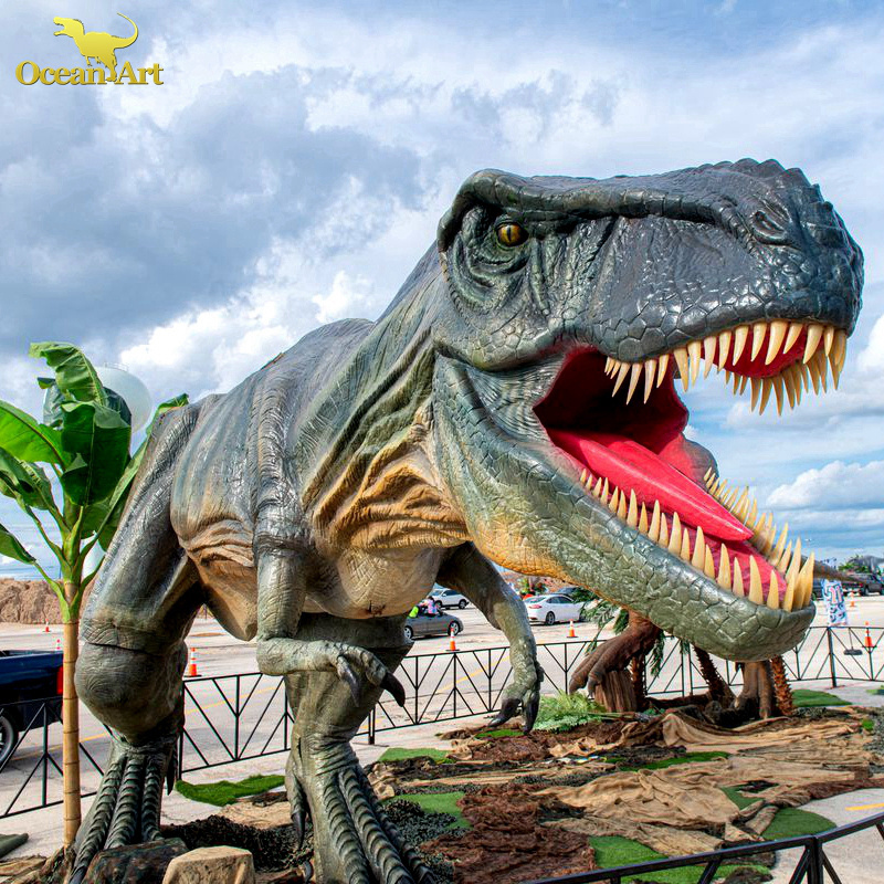 Giant Dinosaur Park Life Size Dinosaur Animatronics T-rex Robotic Animatronic Dinosaur Model For Sale