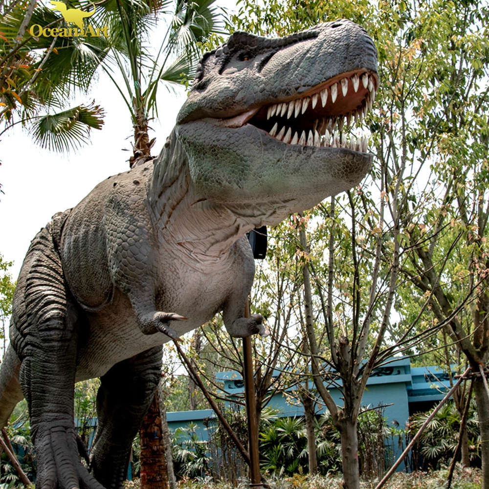 amusement park equipment realistic moving dinosaur life size animatronic dinosaur model