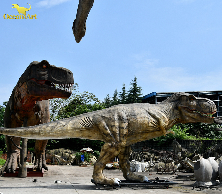 Giant Dinosaur Park Life Size Dinosaur Animatronics T-rex Robotic Animatronic Dinosaur Model For Sale