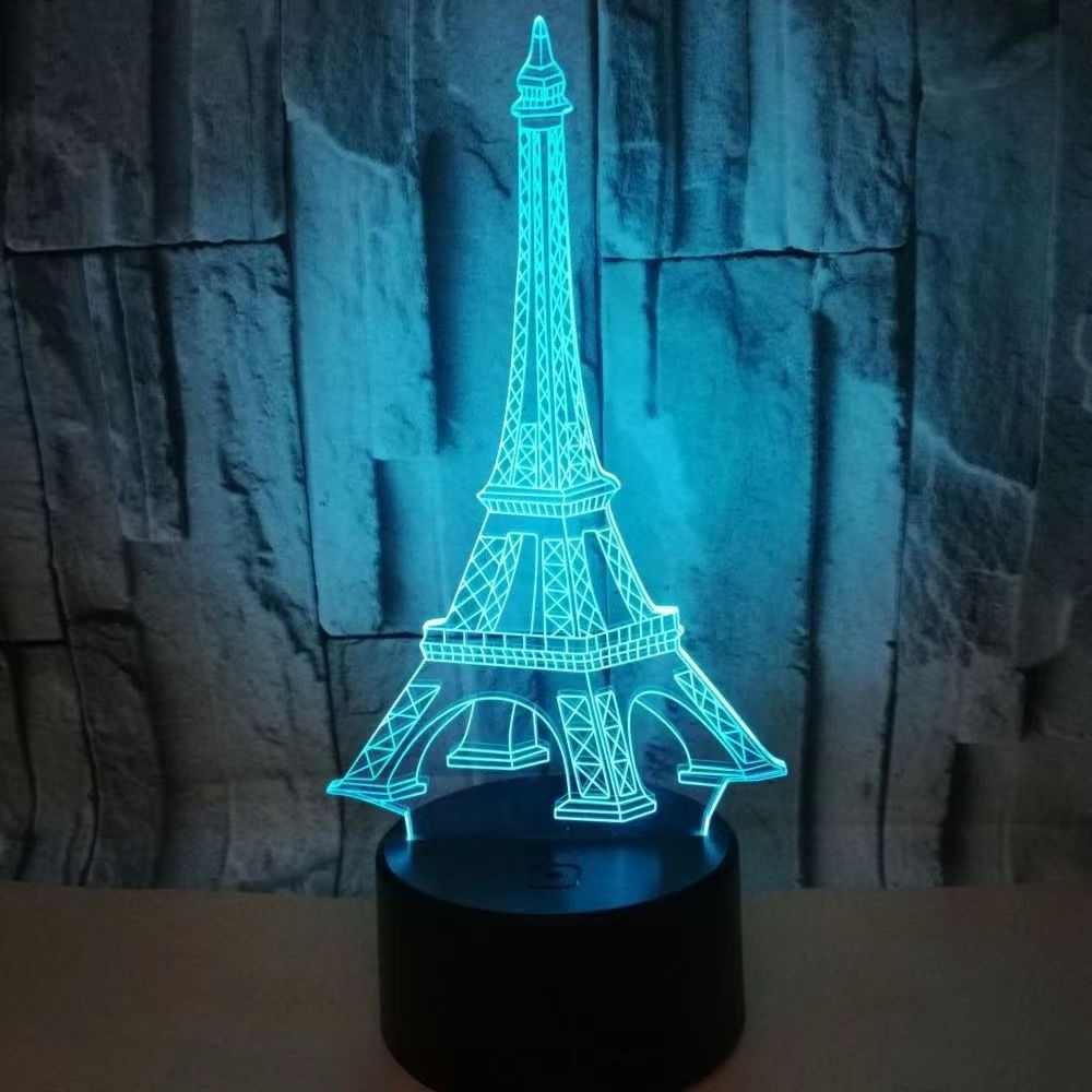 Led Night Lights New Modern Led Table Lamp Acrylic Lamp Gift Led 3d Illusion Night Light Lamp Base 7 Color