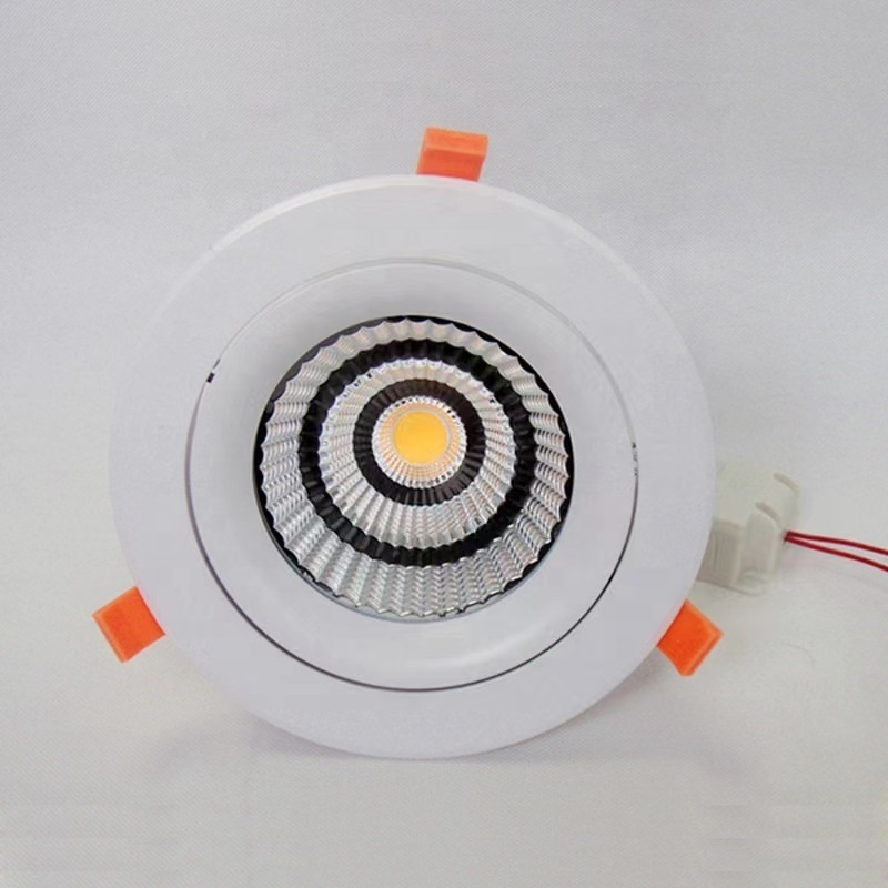 High Quality Round 12W Housing Hotel Dimmable COB Led Recessed Downlight Adjustable Spot Lights