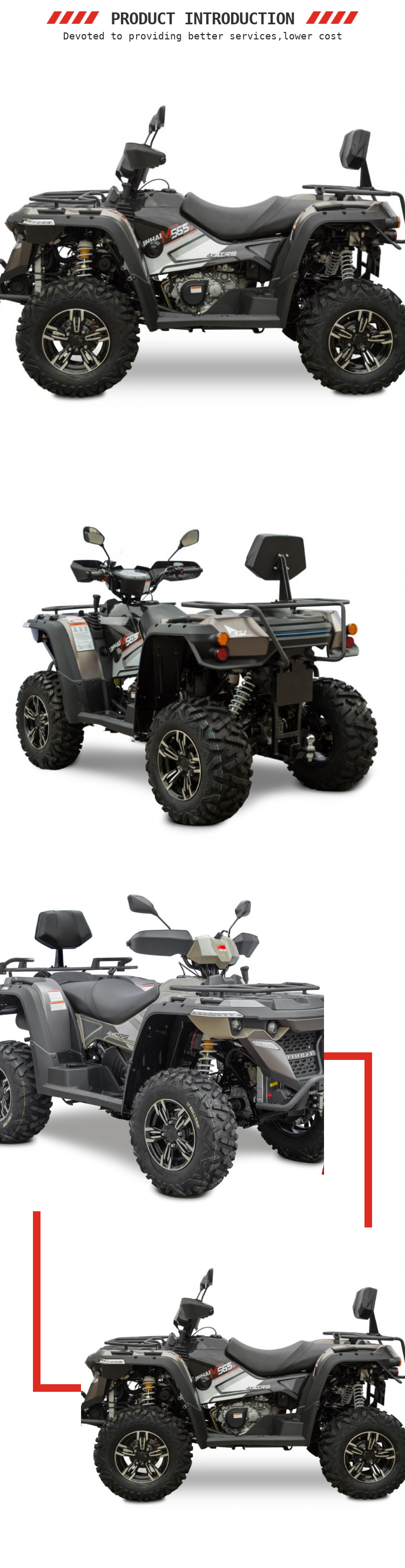 2022 Newest ATV 300cc, 400cc, 500cc, 800cc, 1000cc 4x4 quad bike for sale