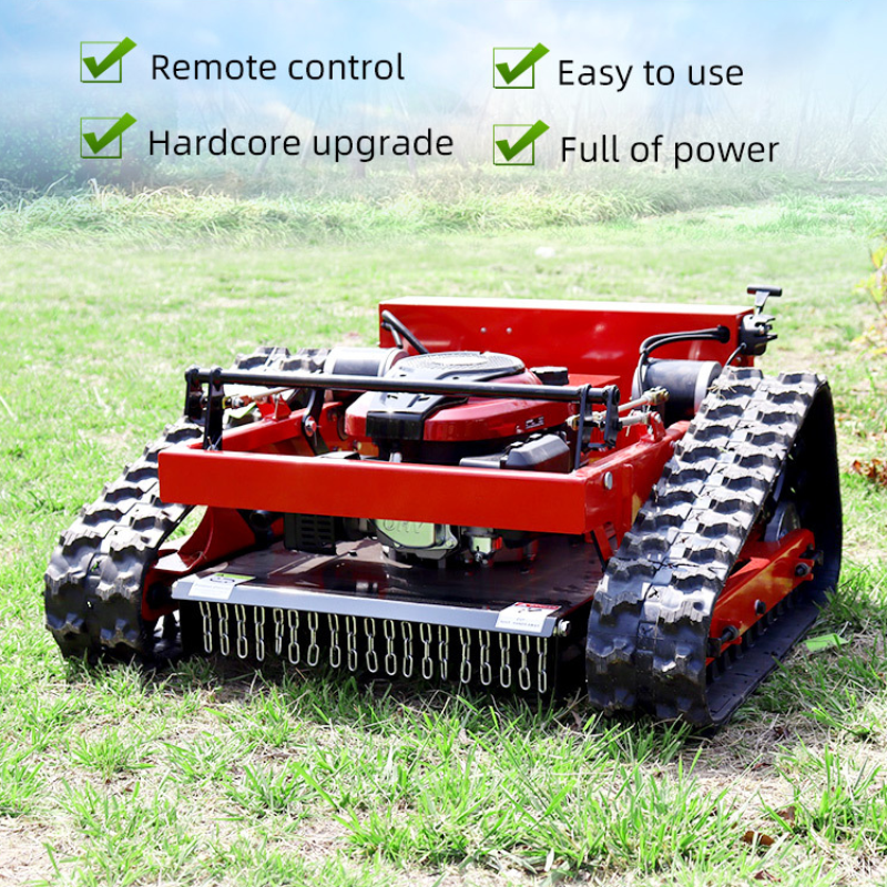 550mm Gas RC Electric Weeding Machine 7.5HP Gasoline Automatic 4 Stroke Remote Control Slope Crawler Lawn Mower Robot