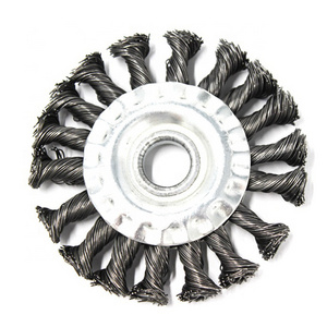 Round Rotary Weed Wheel Twisted Knot Brush Industrial OEM Cup Wire Clean Multiple Sizes as Well as Custom Sizes 3 Years CN;SIC