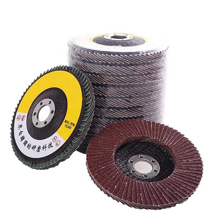 High Quality Polishing Wheel 4.5 Inch Aluminum Oxide  Flap Disc Abrasive Tools for Stainless Steel and car