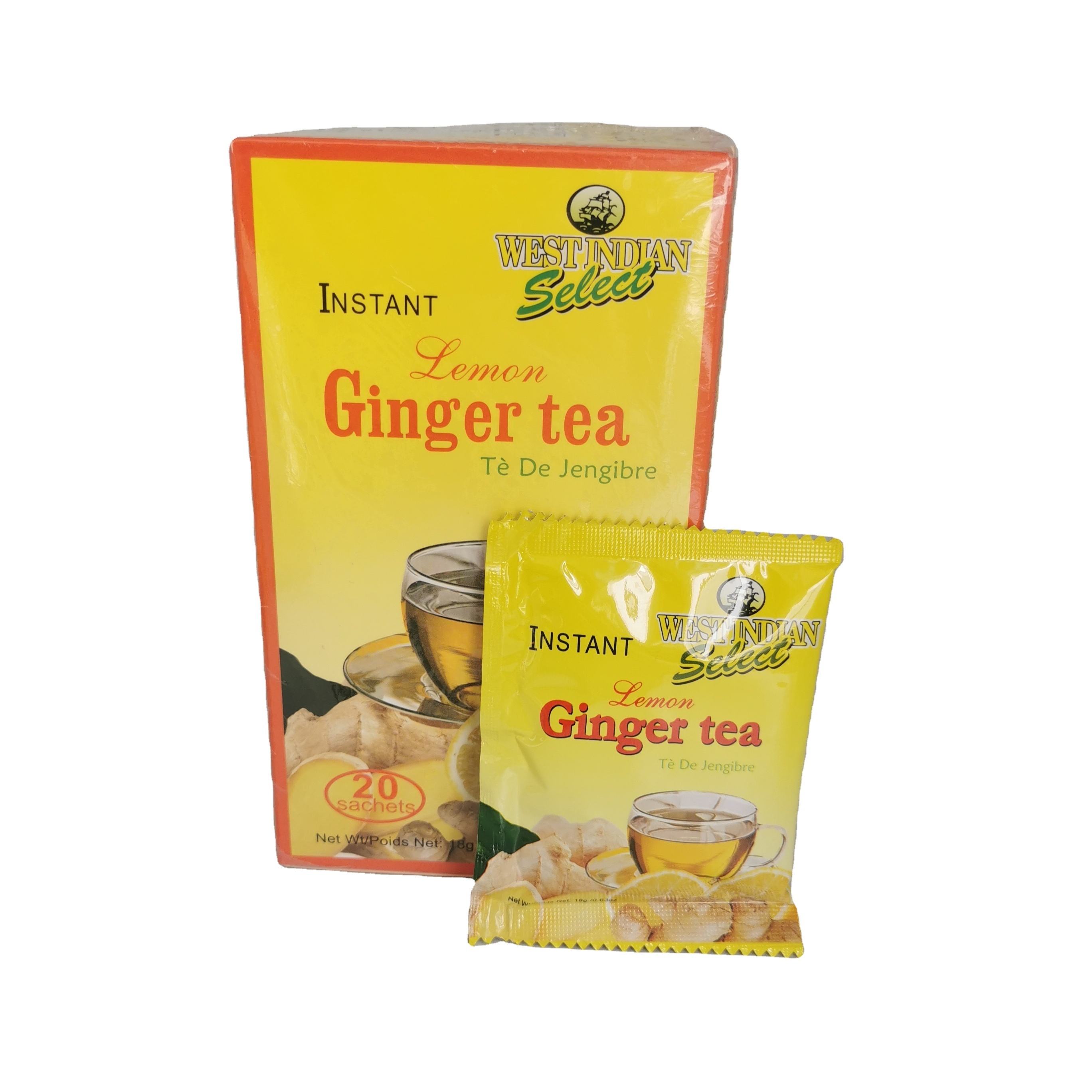 Lemon Ginger Herbal Tea bags  Supports Healthy Digestion Lemon Ginger Tea