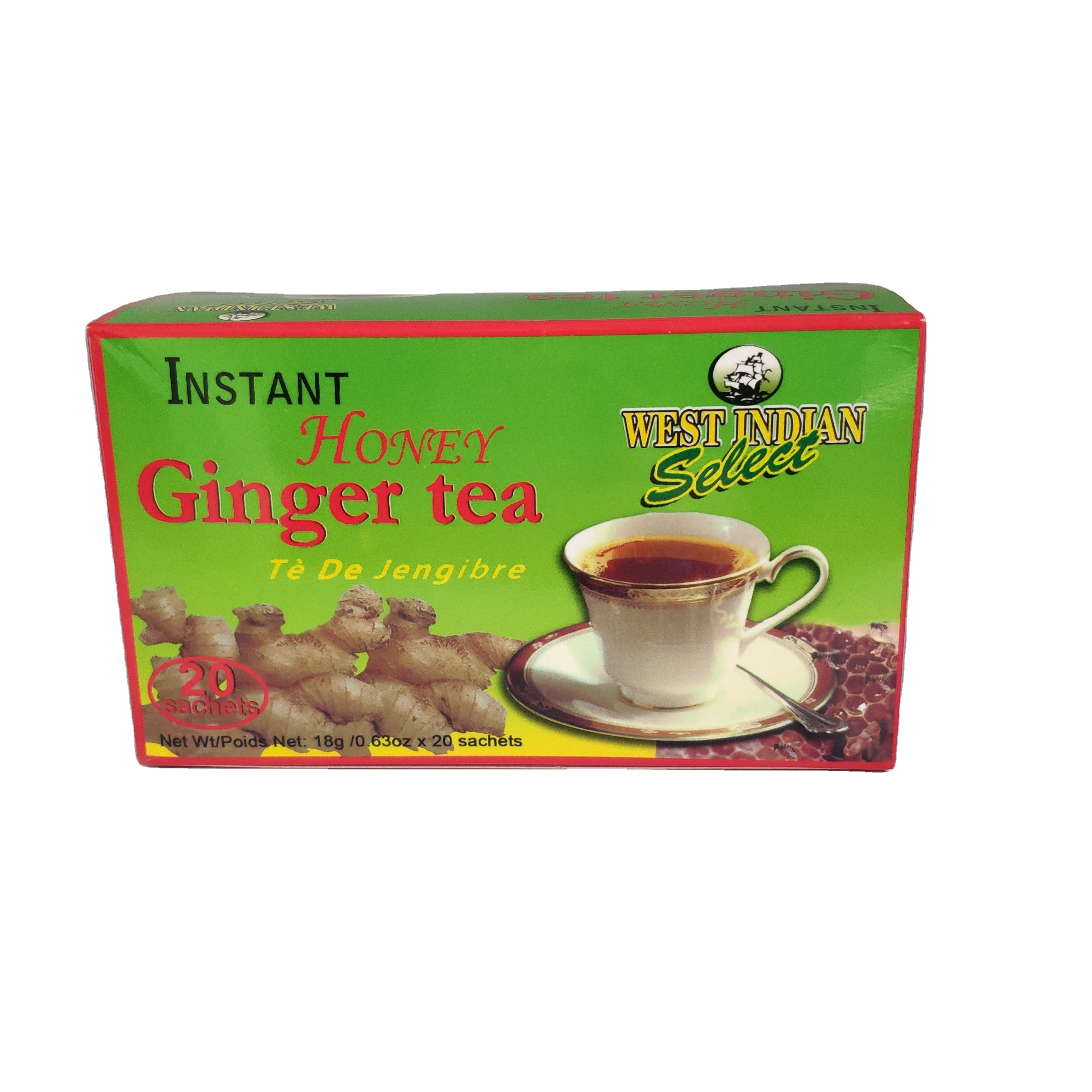 Instant Honey Ginger Tea, Brown Sugar Herbal Tea, Red Ginger Tea