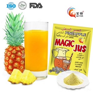 Instant Fruit Juice Drink Powder, Orange, Strawberry, Cola, Pineapple flavor