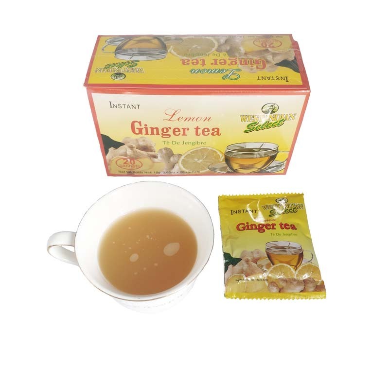 Lemon Ginger Herbal Tea bags  Supports Healthy Digestion Lemon Ginger Tea