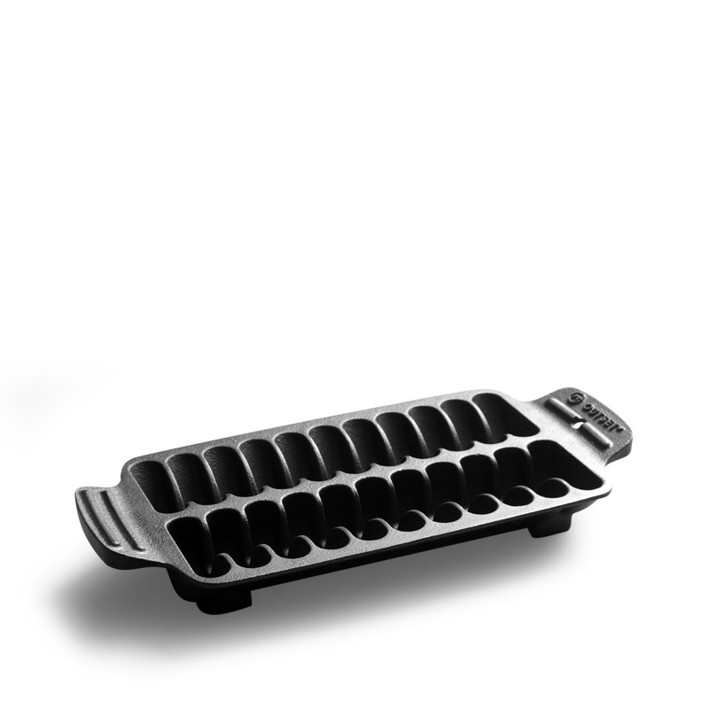 Non-stick 22 Holes Baking Pan Serving Plate Household And Outdoor Camping Use Cast Iron Shrimp Grill Pan