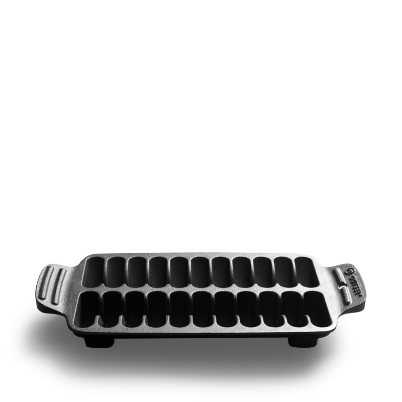 Non-stick 22 Holes Baking Pan Serving Plate Household And Outdoor Camping Use Cast Iron Shrimp Grill Pan