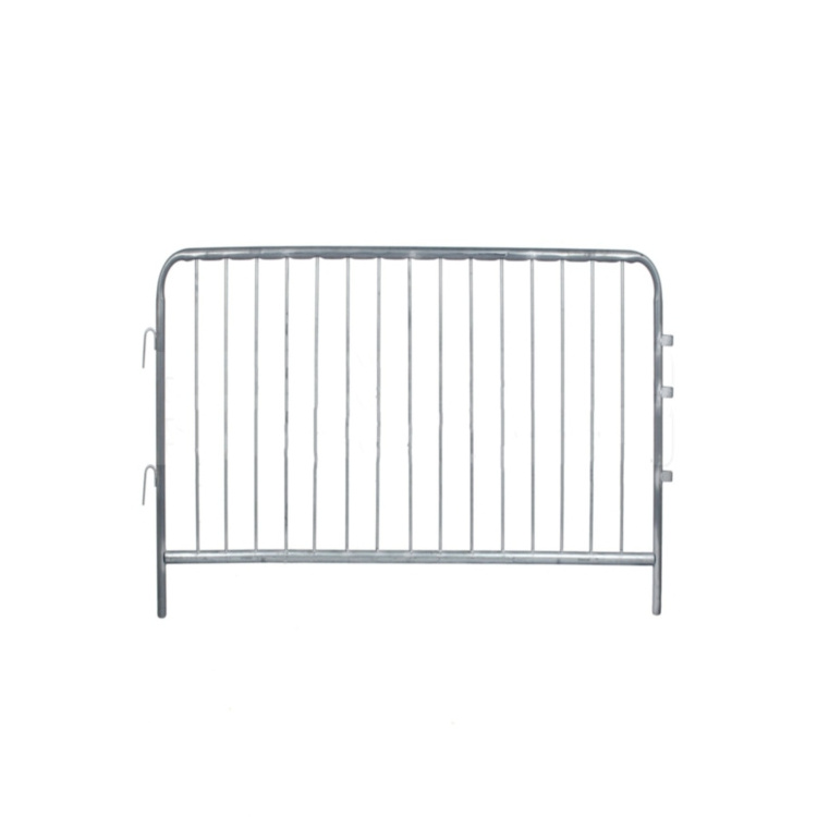 China factory cheap custom move Metal stainless steel defense crowd control Temporary Fence iron horse guardrail road barrier