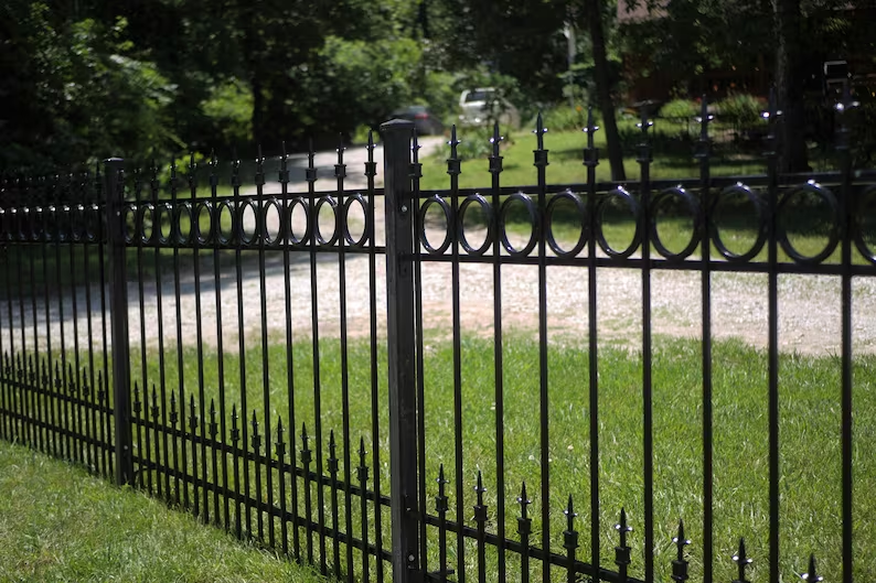 Hot selling Security Wrought Iron Steel Metal Garden Aluminum Pool Fence with high quality