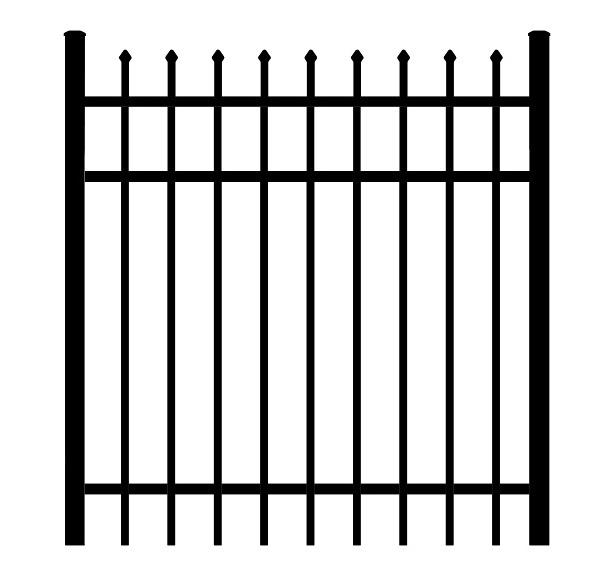 Hot selling Security Wrought Iron Steel Metal Garden Aluminum Pool Fence with high quality