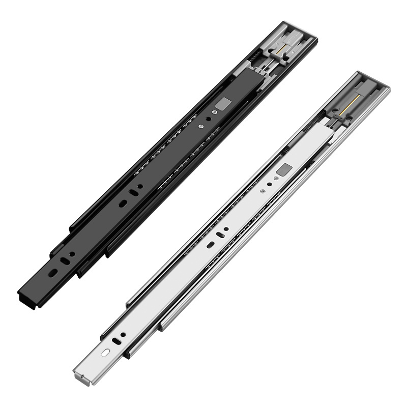 Full Extension Drawer Slides Side Mount 14 16 18 20 22 24 Inch Ball Bearing Metal Drawer Slides Soft Close Drawer Slide