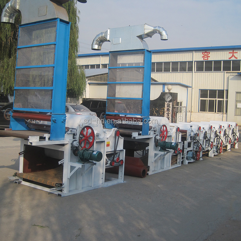 textile waste recycling machine for fabric recycle spinning yarn opening cotton recycling machine