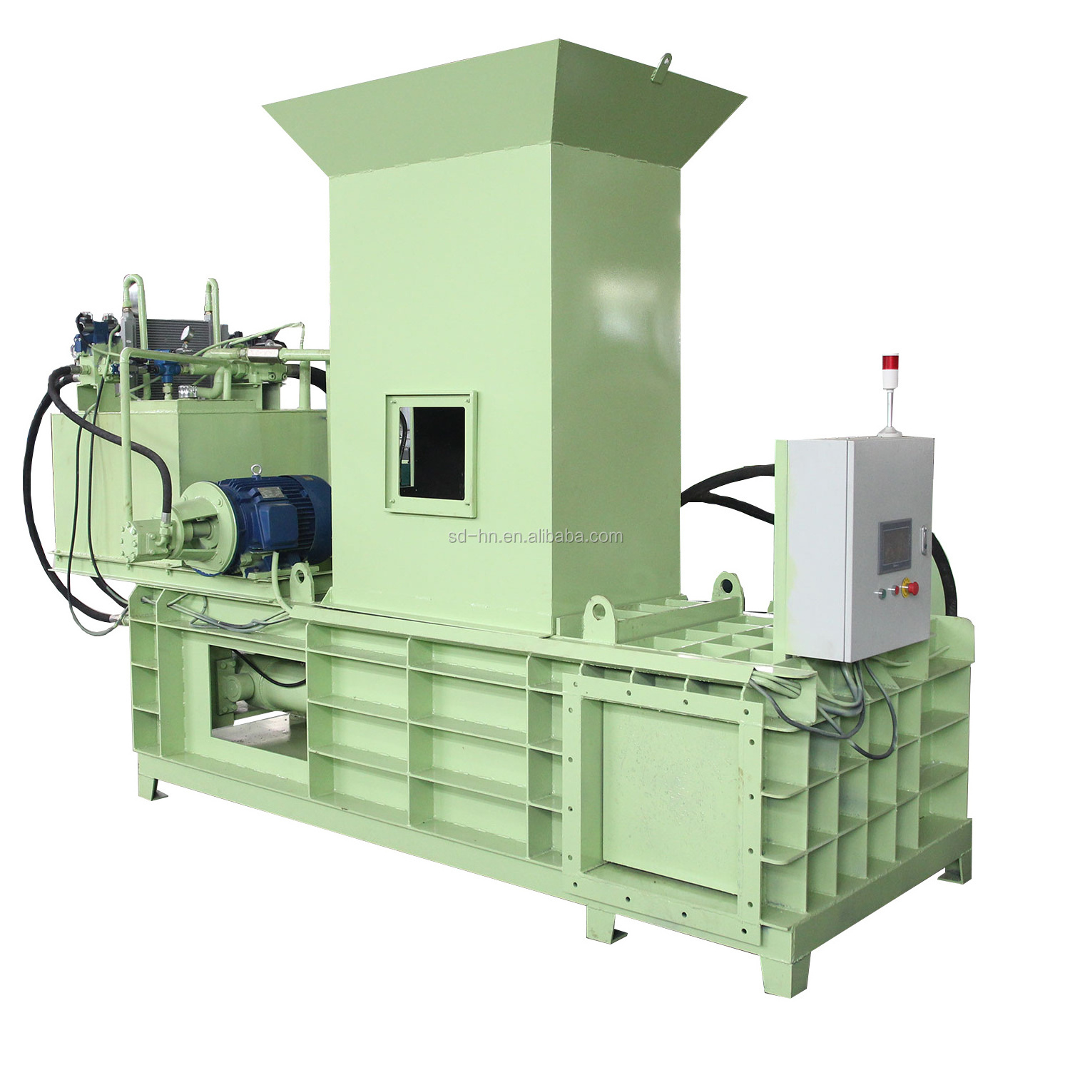 Newhaina Hydraulic Vertical Baling Machine Reliable Motor for Cotton and Fiber Baling for Used Clothes Manufacturing Plants