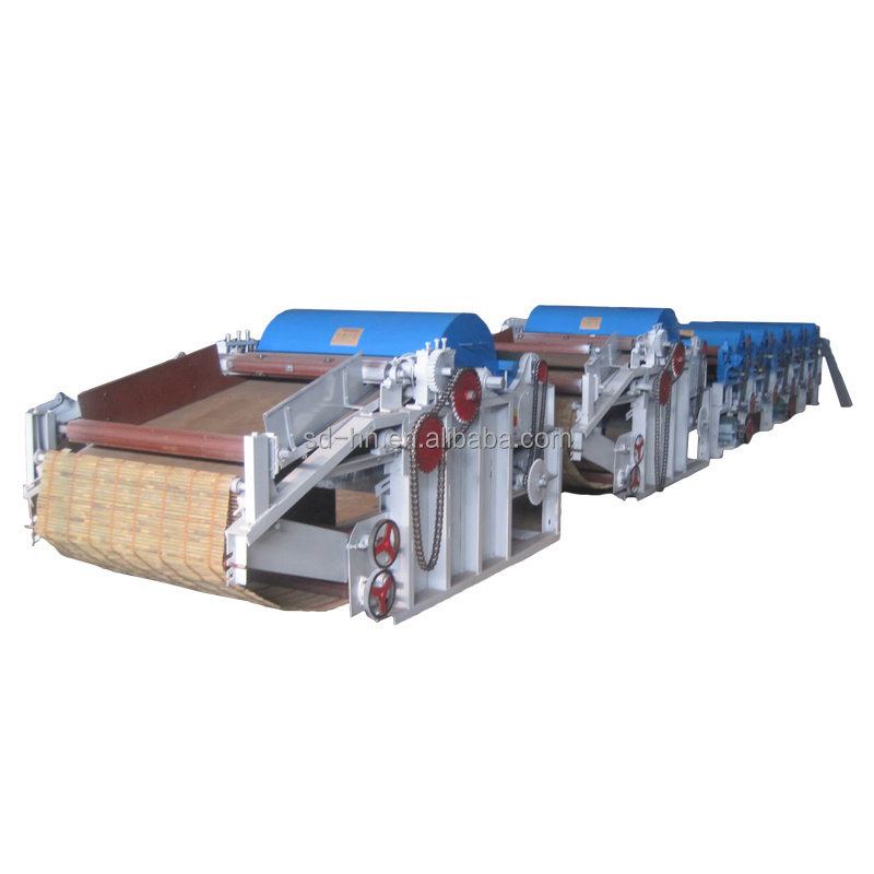 Fabric cotton yarn opening and cleaning textile waste recycling machine for clothes jeans making machinery