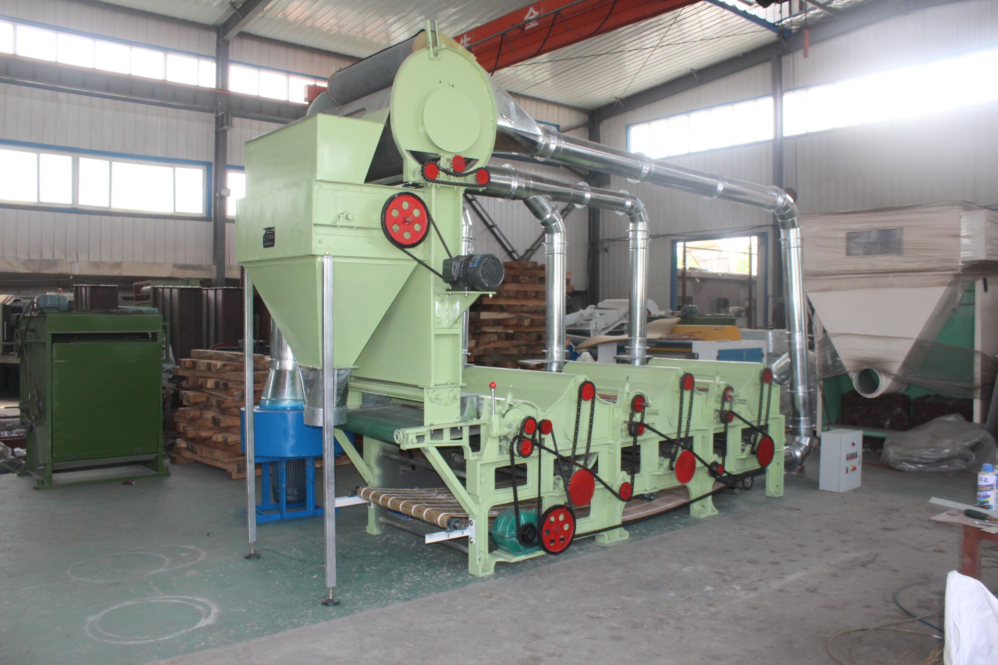 Cotton impurity leaf dust removal machine