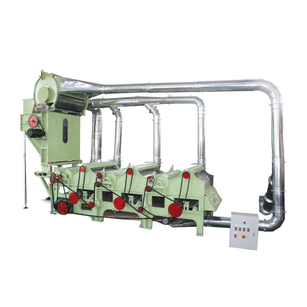 Cotton impurity leaf dust removal machine