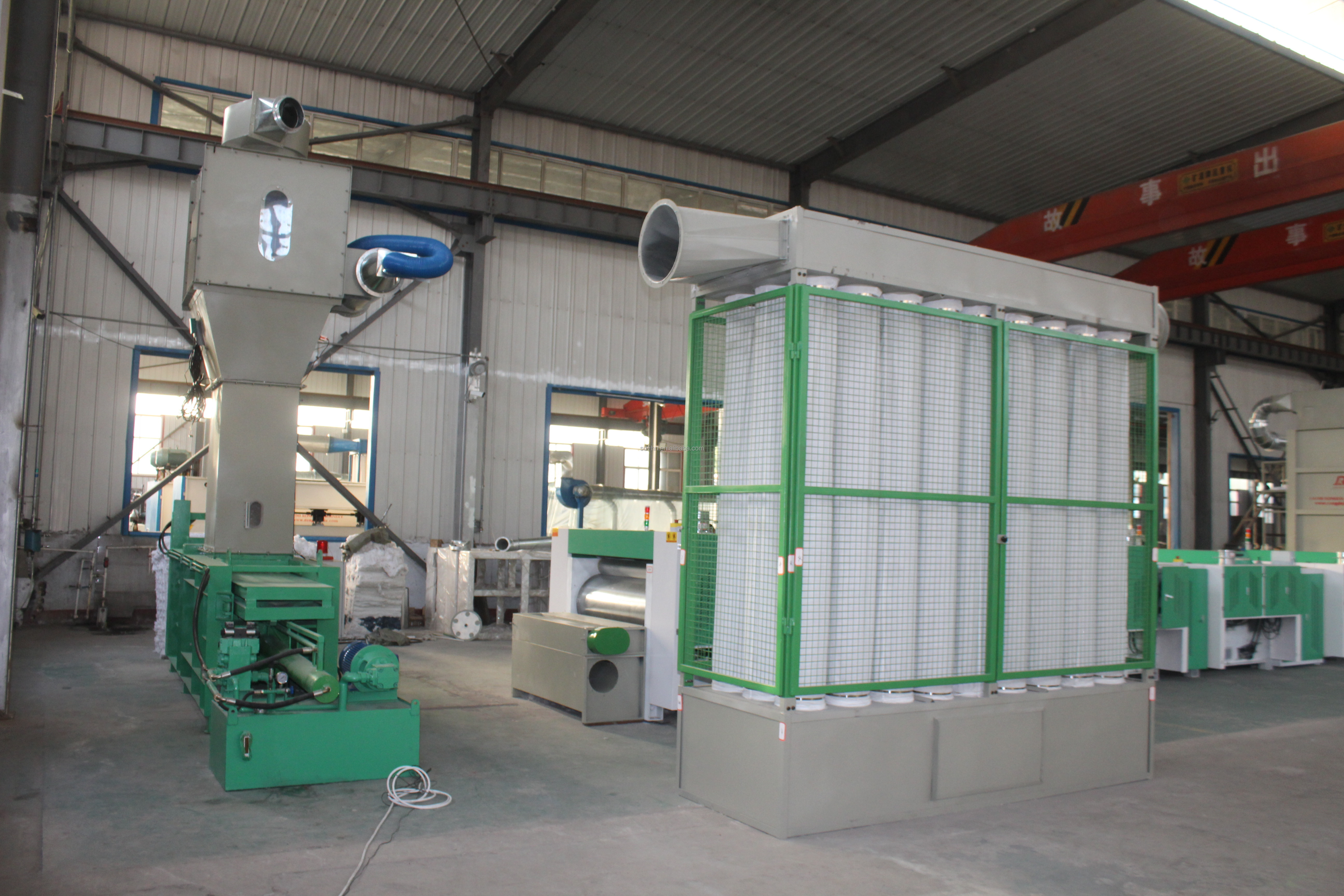 Textile Yarn Fiber Cotton Garment Polyester  Cloth Scrap Waste Recycling Machine for OE Spining