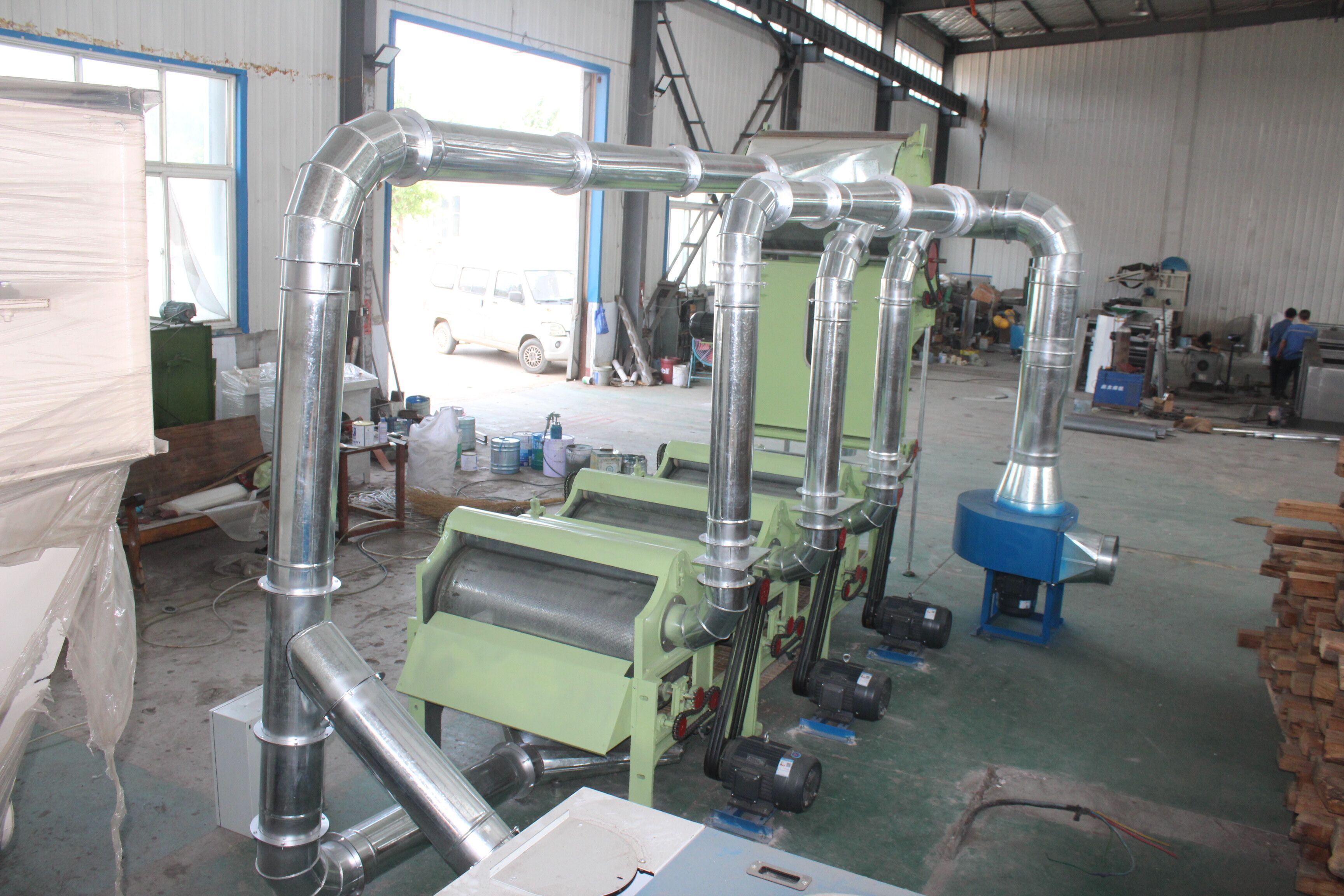 Cotton impurity leaf dust removal machine