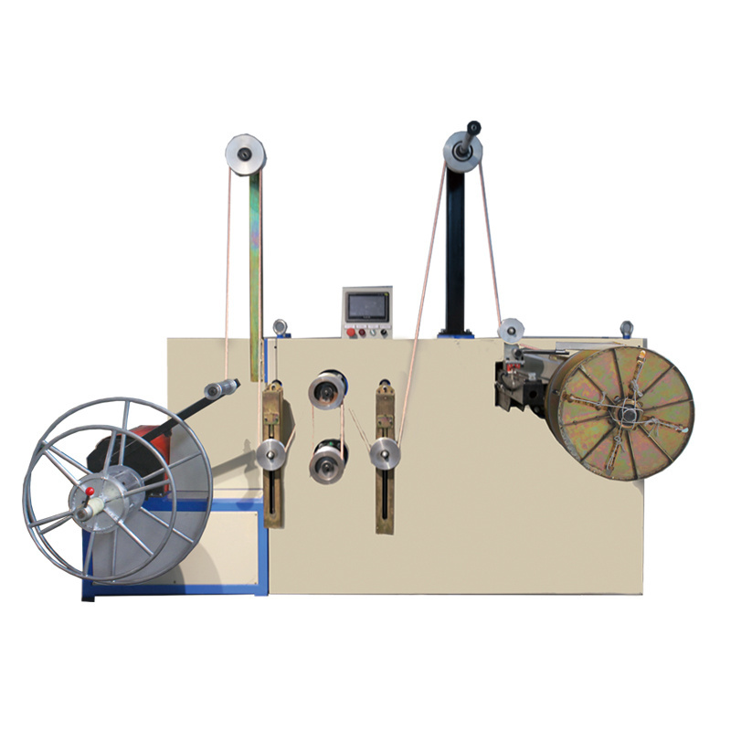 Cable Coiling Winding Machine Cable Coiling Machine / Flat Ribbon Data Drop Fiber Optic Cable Cutting Machine