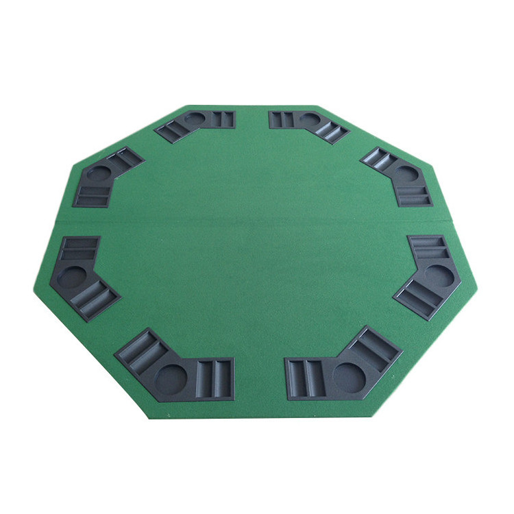 Custom Portable Folding Poker Table with Green Speed Table Cloth