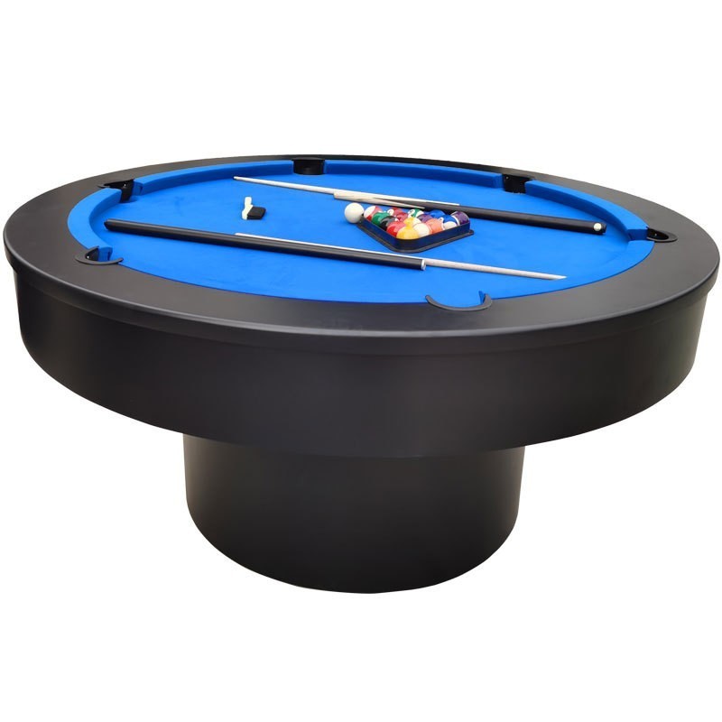 Modern luxury round billiards pool table 7ft 8ft 9ft british pool table with dining top folding