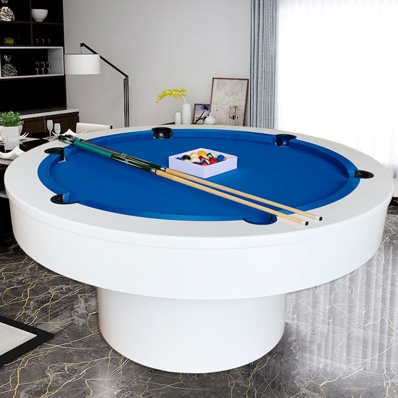 Modern luxury round billiards pool table 7ft 8ft 9ft british pool table with dining top folding