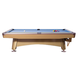 Luxury Russian Billiard Table with Solid Wood Legs for Nine-Ball Sport