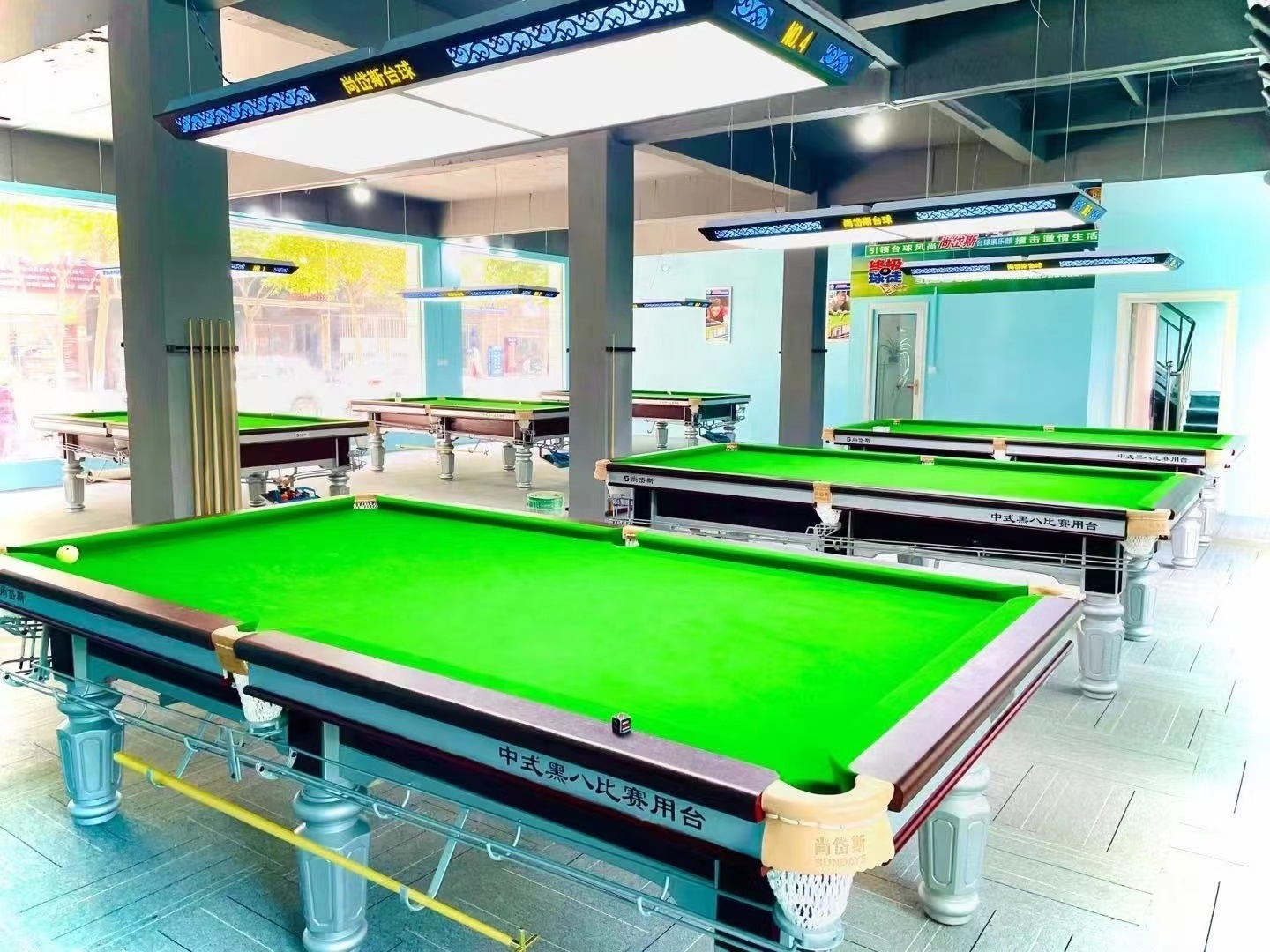 9ft French Pool Billiard Table Kids' Table De Billiards with Used Snooker & Billiard Balls by Mrsung