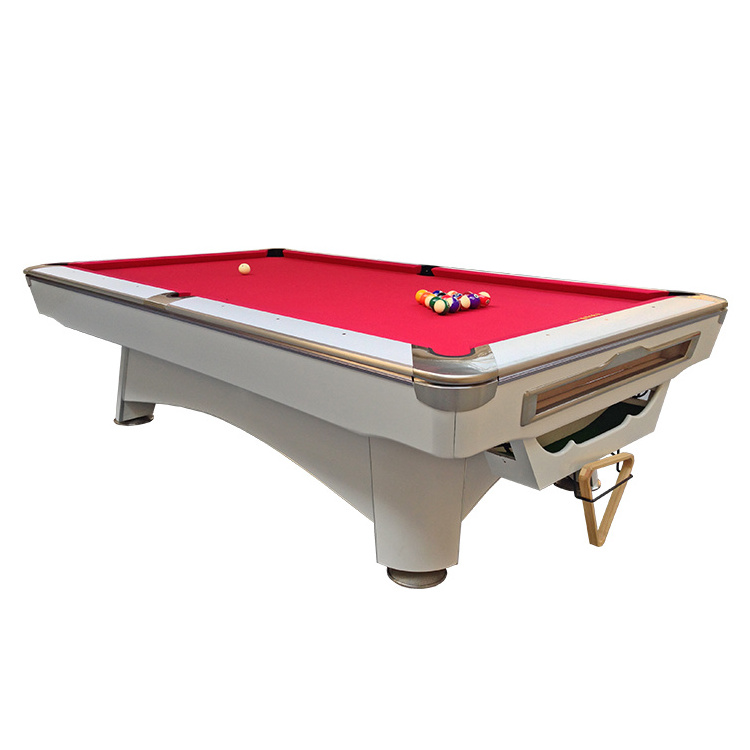 Luxury Russian Billiard Table with Solid Wood Legs for Nine-Ball Sport