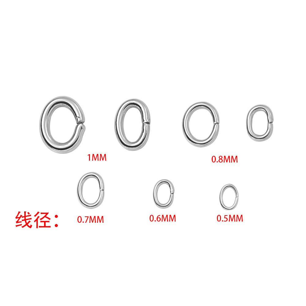 Stainless Steel Close Jump Rings Open Jump Rings Oval Connector Rings