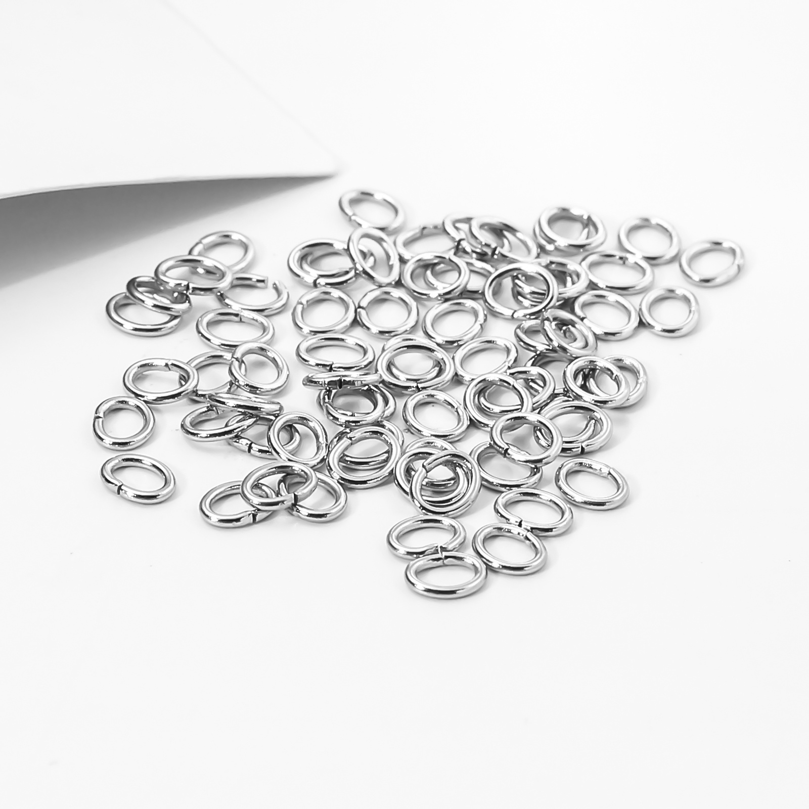 Stainless Steel Close Jump Rings Open Jump Rings Oval Connector Rings