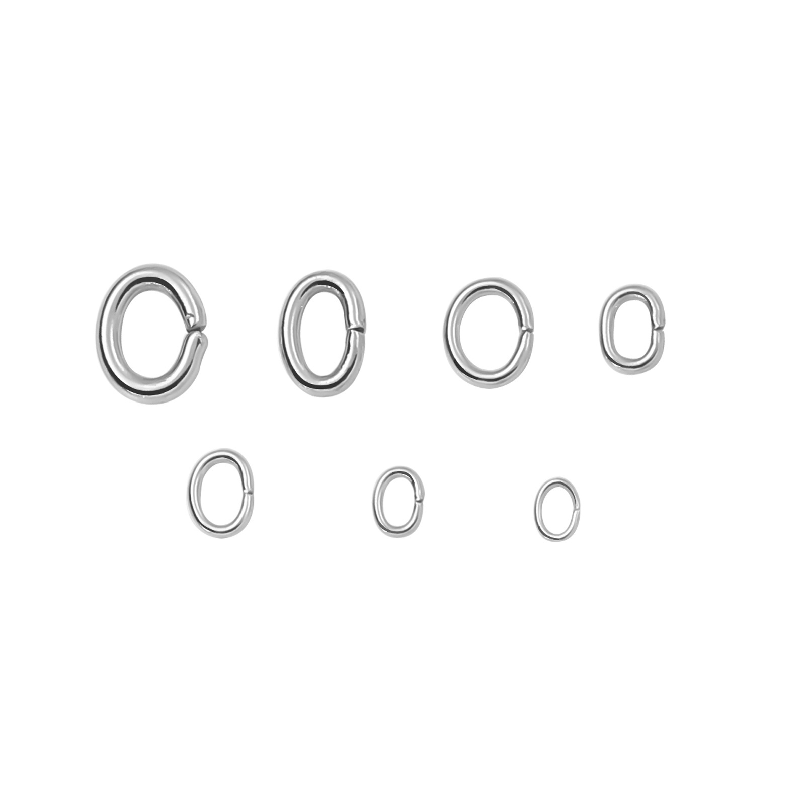 Stainless Steel Close Jump Rings Open Jump Rings Oval Connector Rings