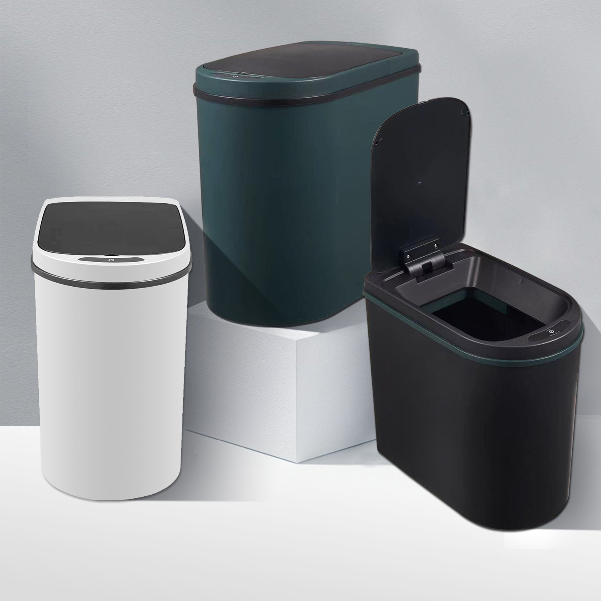 Sensory trash can Crack slim design sensor dustbin air sealing smart trash bin without peculiar smell in bathroom