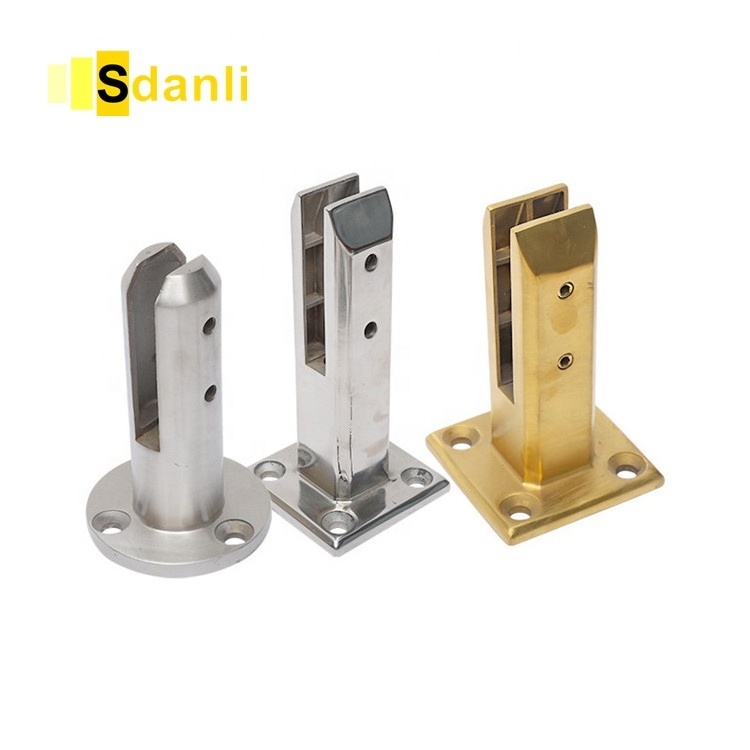 High Quality Glass Support Fence Clamp Spigot Glass Railing Stainless Steel Glass Spigot for Balustrade Railing