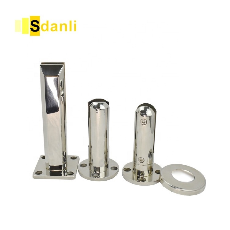 High Quality Glass Support Fence Clamp Spigot Glass Railing Stainless Steel Glass Spigot for Balustrade Railing