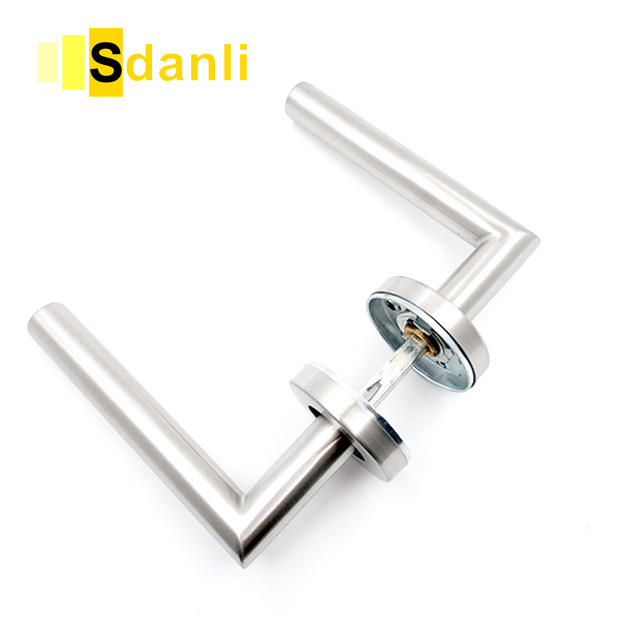 High Quality Stainless Steel Glass Door Handle Decorative Ring Tubular Round Head Door Handle For Main Door