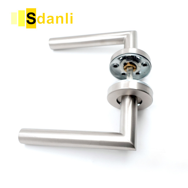 High Quality Stainless Steel Glass Door Handle Decorative Ring Tubular Round Head Door Handle For Main Door