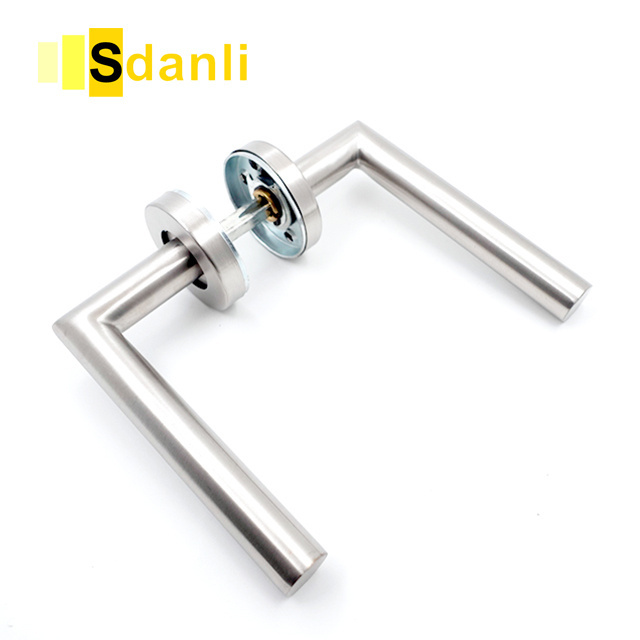 High Quality Stainless Steel Glass Door Handle Decorative Ring Tubular Round Head Door Handle For Main Door