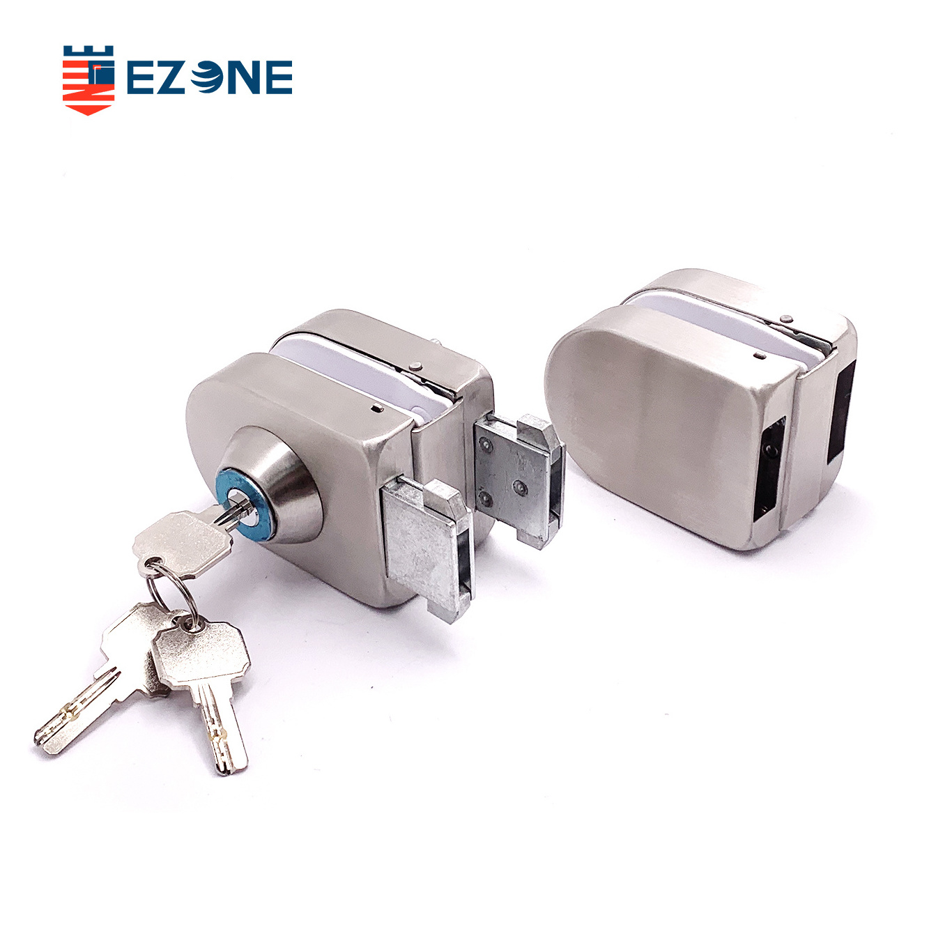 Wholesale steel double side sliding glass door lock Sliding shower Glass Door Locks with Key