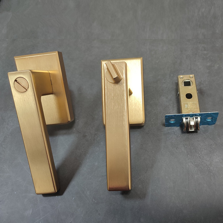 High Quality Bronze Door Handle Modern Safety Wooden Door Lever Handles Interior Lock Interior Door Handle