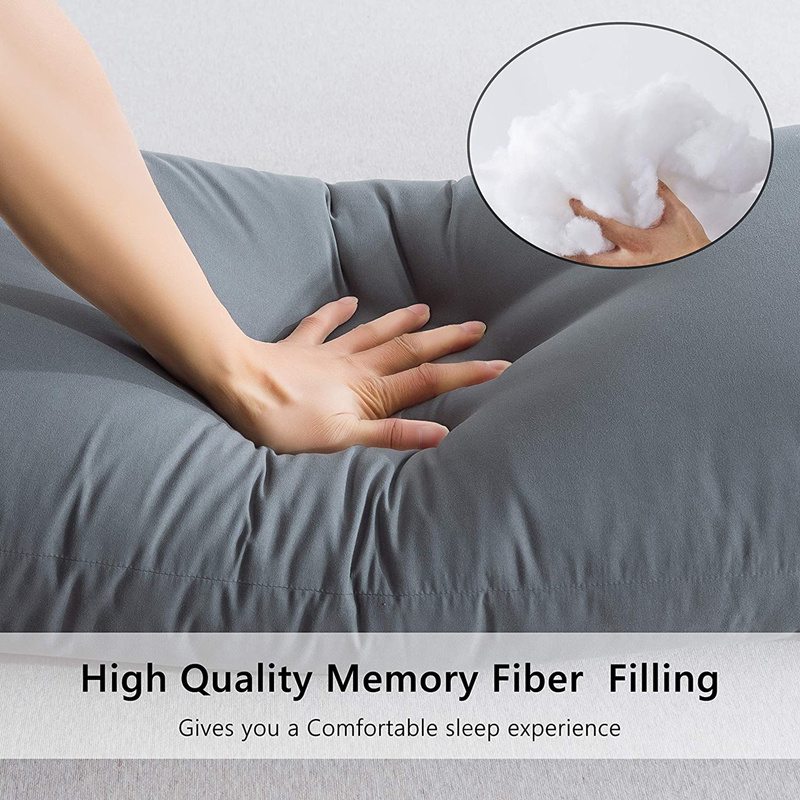 Cushion Bedroom Long Pillow Decorative Polyester Fiber Function Long Side Sleeping Full Body Pillows With Flange