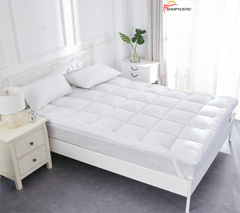 Luxury Soft Korea Single Double Queen King Mattress Topper Cover Cooling Bedbug Mattress Protector With Four Corner Elastic