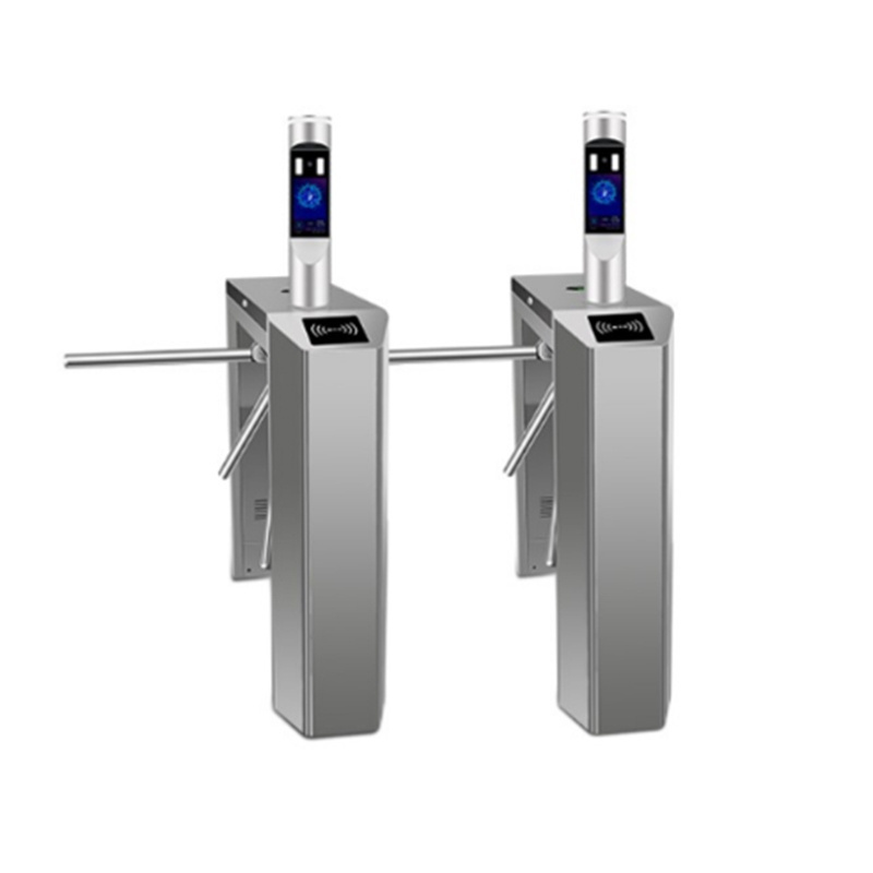 tripod turnstile gate swing barrier Bridge type three roller gate Supports card swiping remote control and facial recognition