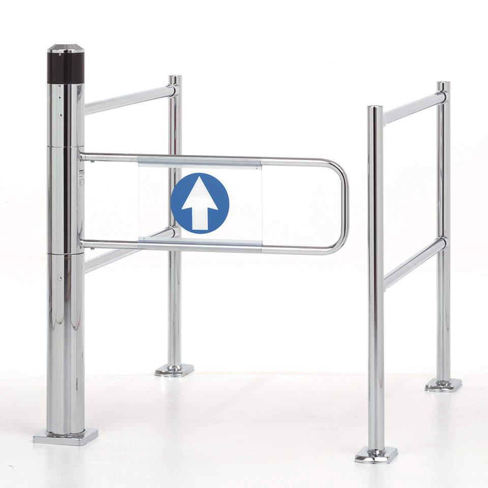 Supermarket Mechanical Automatic Pedestrian Swing Barrier Gate Swing Turnstile for Sale Supermarket Entrance Gate Barrier Gate